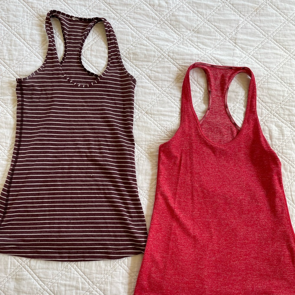 Lululemon cool racerback tanks size 4